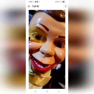 (SOLD) 1960s Juro Charlie McCarthy Ventriloquist Dummy W/ Eye Wear, Shoes Works